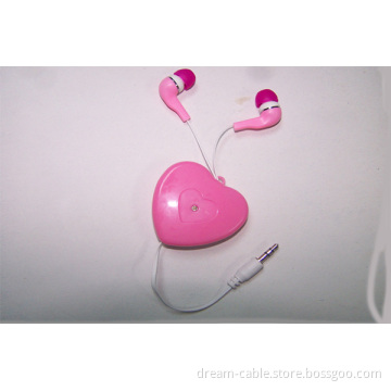 3.5mm Retractable Earphone for Promotion Gift